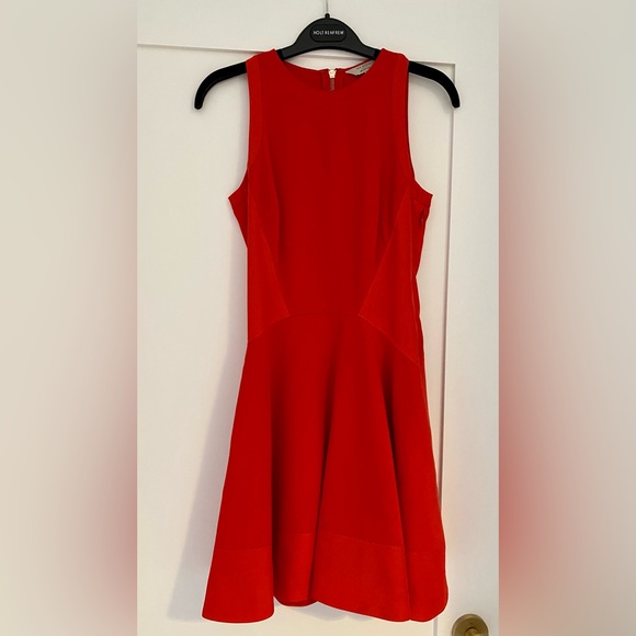 Ted Baker Red Crew Neck Mini Dress - Picture 1 of 5